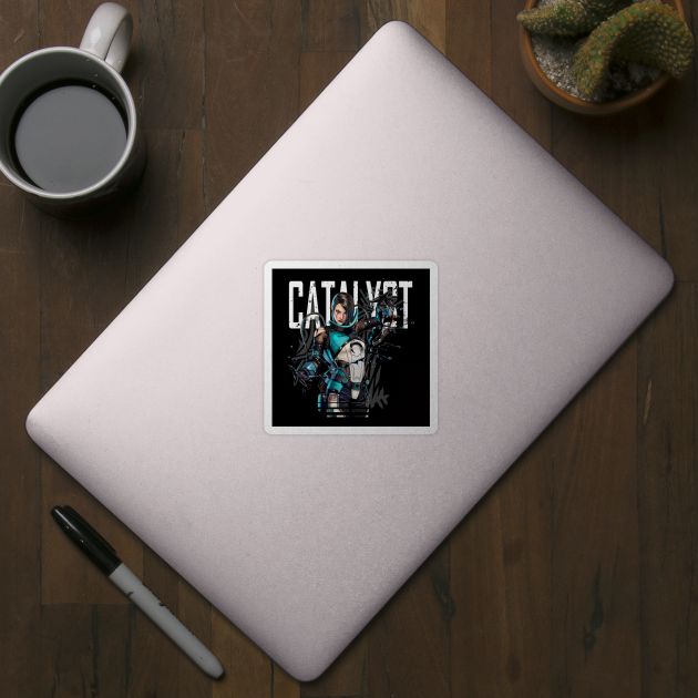 Apex legends Catalyst middle white by LucioDarkTees